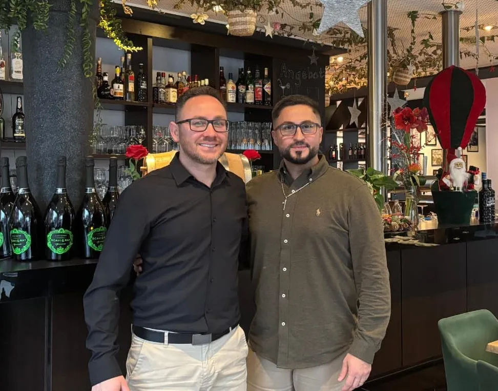 Matthias Tüker und Resi Bedjeti, die Gastgeber im Ristorante La Rosa